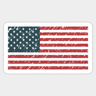 flag usa united states flag american Sticker